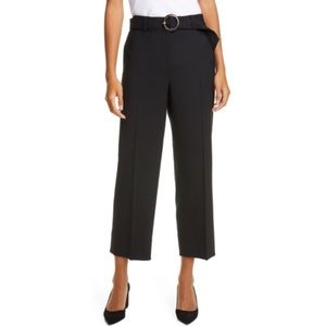 COPY - NWT CLUB MONACO Black Round Buckle Belted Pants (Sz 4)